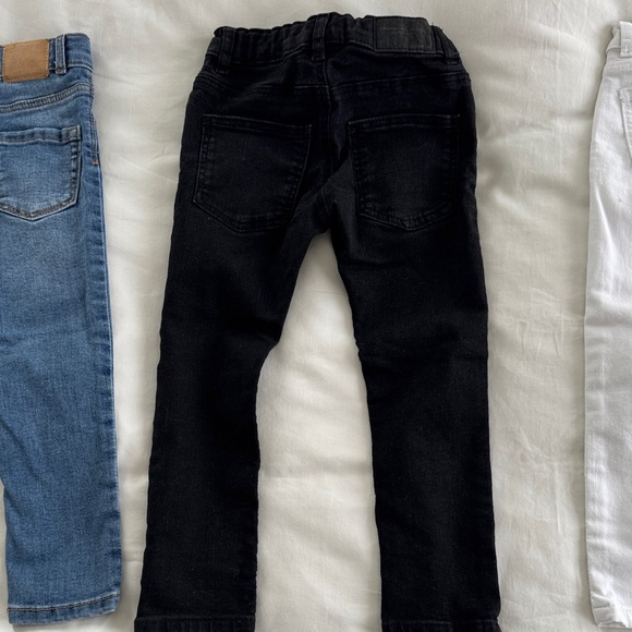 Stylish Kids Denim Jeans - Blue, Black, and White - Picture 7 of 9